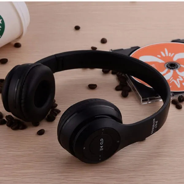 Wireless Headphones, P47 Bluetooth Foldable Headset with Microphone Support